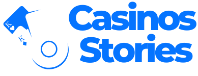 Casinos Stories blue and white logo